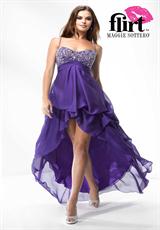 2012 Flirt Prom P4610.  Available in Emerald, Fuchsia, Regal Purple