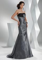 2012 Flirt Prom P1528.  Available in Charcoal, Peacock Blue