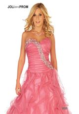 2012 Joli Prom Dresses 9528.  Available in Bubble Gum, Turquoise, White