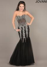 Jovani 5908.  Available in Black/Silver, Hot Pink/Silver, Nude/Silver, Red