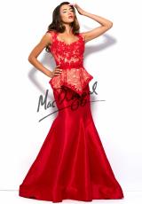 red and black prom dress