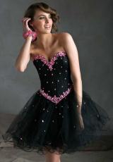 Mori Lee Sticks and Stones 9246.  Available in Black/Aqua, Black/Hot Pink