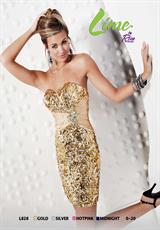 2012 Riva Prom Dresses L828.  Available in Gold, Hot Pink, Silver