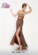 2012 Riva Prom Dresses R9412.  Available in Bronze
