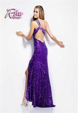 2012 Riva Prom Dresses R9436.  Available in Magenta, Purple, White