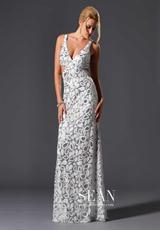 2012 Sean Prom Dresses 90043.  Available in White/Silver