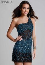 Shail K. KL3245.  Available in Black/Turquoise