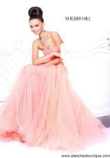 Sherri Hill 21140.  Available in Neon Orange, Orange