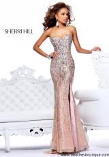 Sherri Hill 8513.  Available in Light Blue, Nude, Pink, Seafoam, Strawberry, Yellow