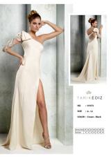 Tarik Ediz 91973.  Available in Black, Emerald, Ivory, Navy, Powder, Red