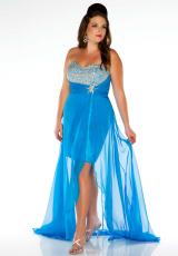 Cassandra Stone II Plus Size 64484K.  Available in Melon, Ocean Blue