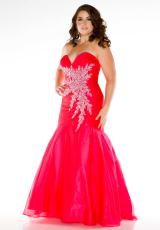 Fabulouss Plus Size 48010F.  Available in Purple, Watermelon