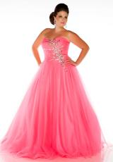 Fabulouss Plus Size 76425F.  Available in Bright Turquoise, Neon Coral