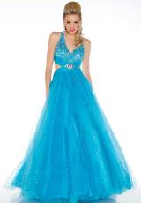 MacDuggal 4908H.  Available in Ivory/Gold, Turquoise