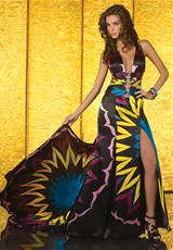 2012 Studio 17 Prom Dresses 12144.  Available in Multi, Turquoise