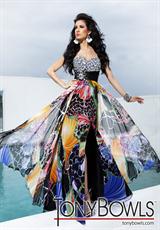 2012 Tony Bowls Evenings Prom Dresses TBE11205.  Available in Black/Multi