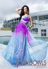 2012 Tony Bowls Evenings Prom Dresses TBE11218.  Available in Blue/Multi