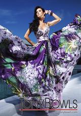 2012 Tony Bowls Evenings Prom Dresses TBE11220B.  Available in Purple/Multi