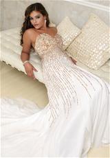 2012 Terani Prom Dresses 95007P.  Available in Ivory