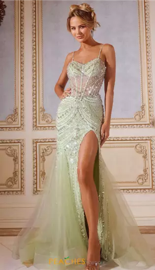 Sweetheart Neckline Long Dress 43189