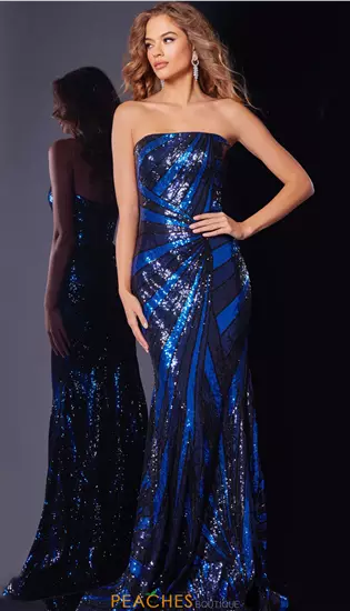 Fully Beaded Strapless Dress 40765
