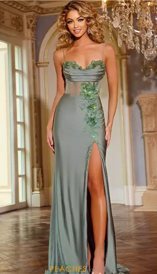 Fitted Jersey Beaded Dress 42227