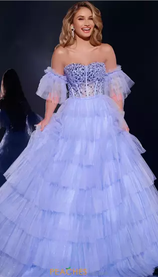 Strapless Beaded A Line Dress 42249