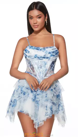 Scoop Neckline A Line Dress 30056