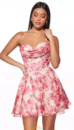 Organza Short A Line Dress 30033