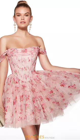 Corset Lace Short Dress 30021