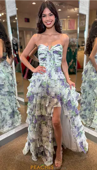 Strapless Chiffon Long Dress 57613