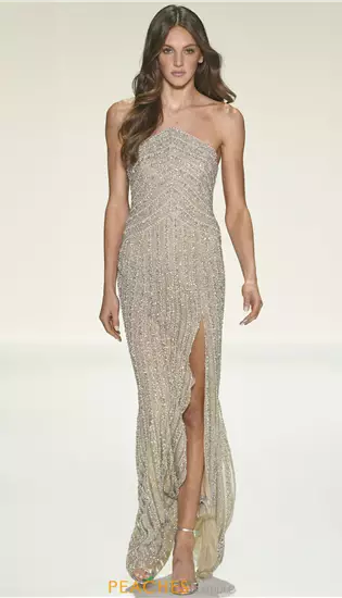 Strapless Fully Beaded Dress 67125