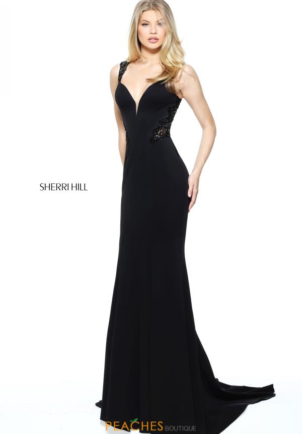 sherri hill black long dress