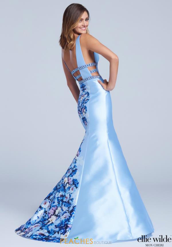 ellie wilde light blue prom dress