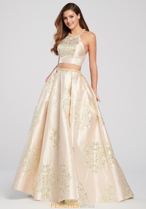 ellie wilde gold prom dress