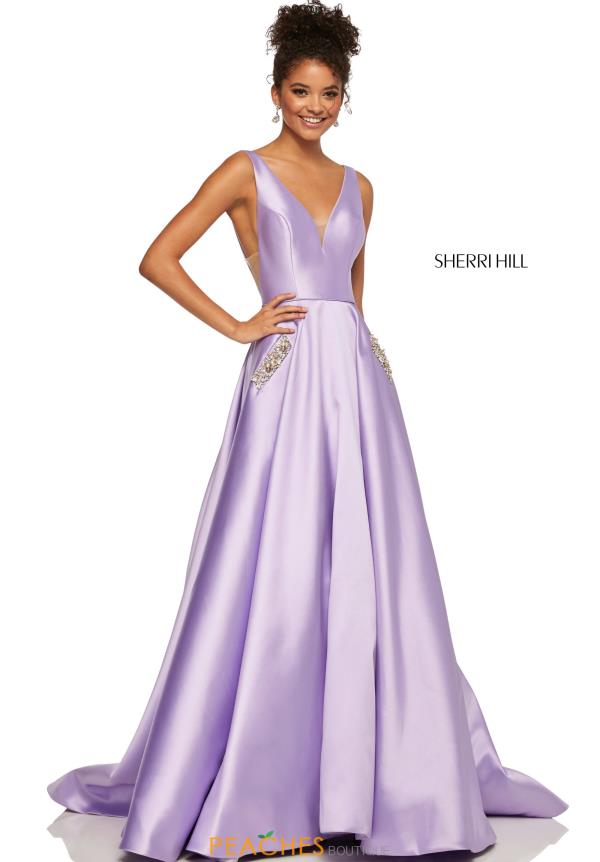 sherri hill lilac ball gown