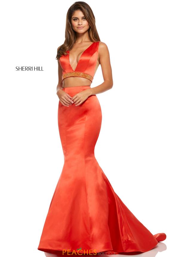 Sherri Hill Orange Dress