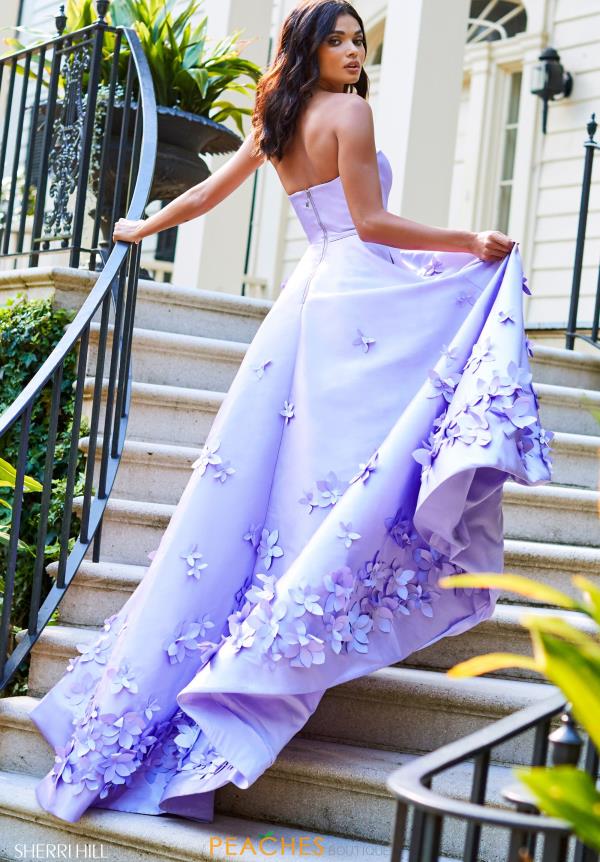 sherri hill lilac ball gown