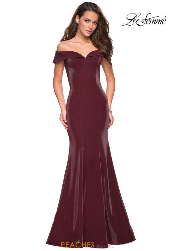 La Femme Off the Shoulder Dress