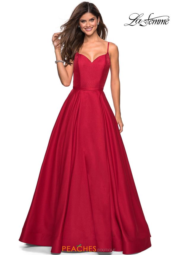 La Femme Prom Dresses Red