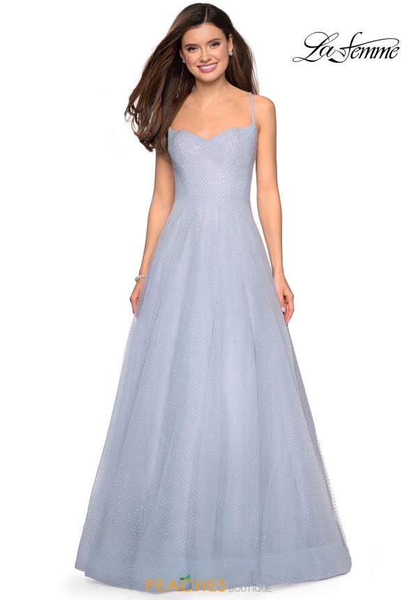 pale blue beaded dress