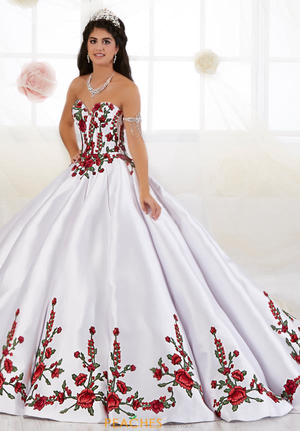 red and white 15 dresses