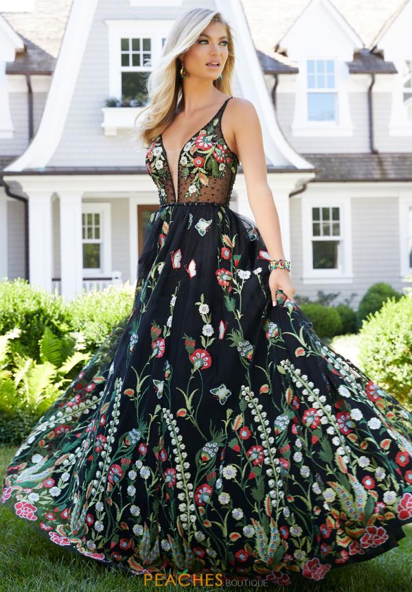 fitted green prom dress