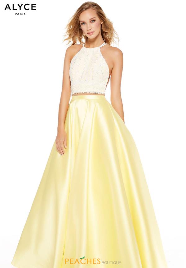 alyce paris yellow dress