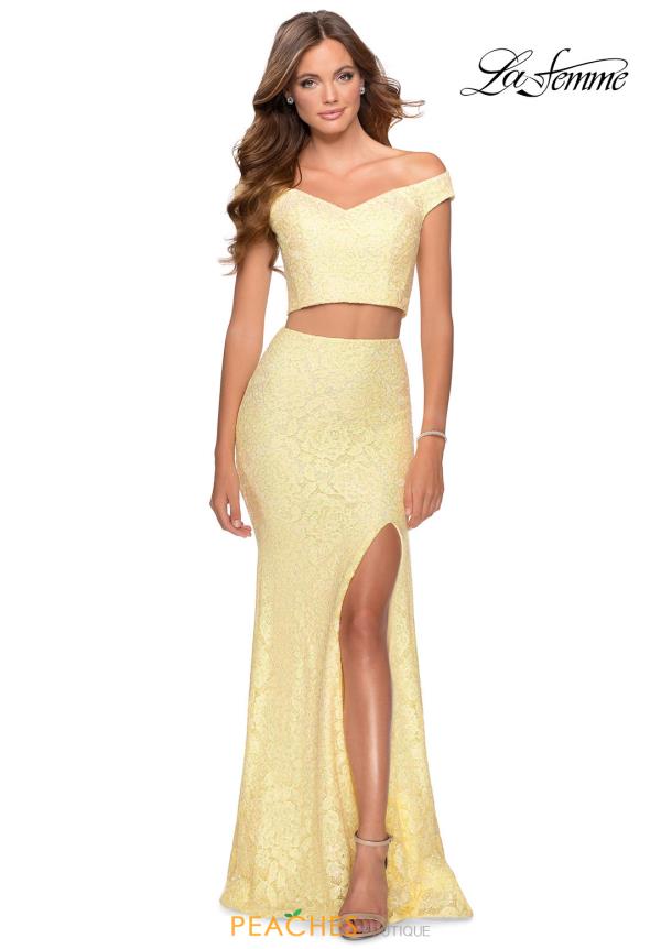 La Femme Fitted Dress 28565