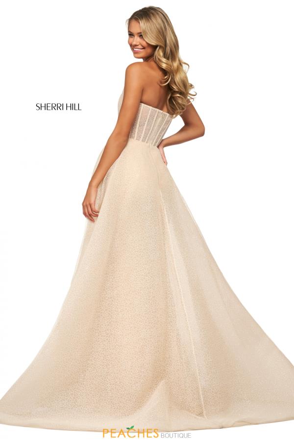 sherri hill champagne gown