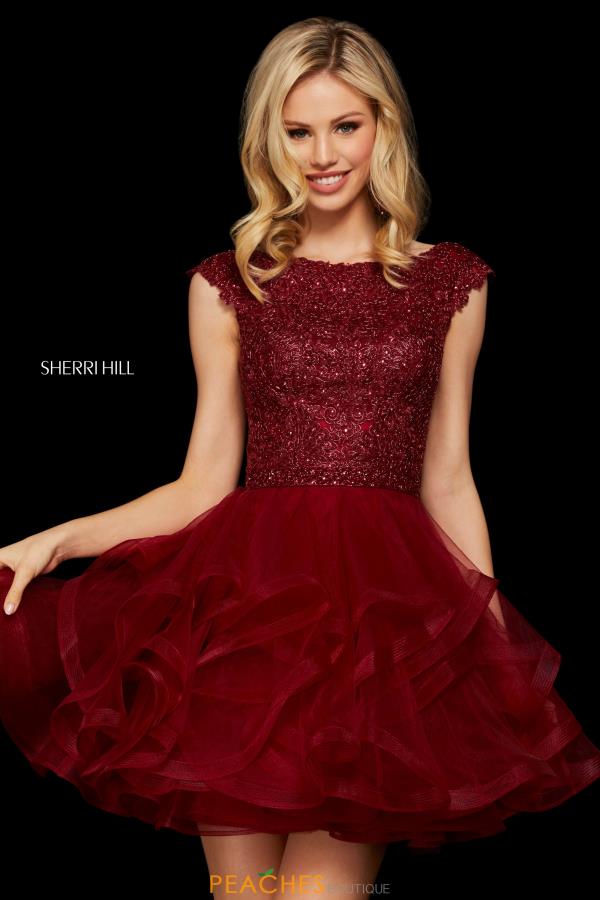 Sherri Hill Short Open Back Dress 53109