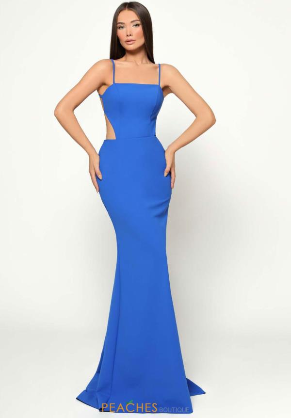 tarik ediz royal blue dress