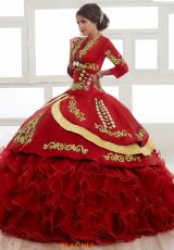 red and gold quinceanera