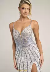 Ivory/Blue/Silver